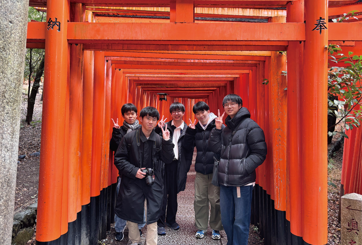 豊山で過ごした仲間たちと卒業旅行で京都へ