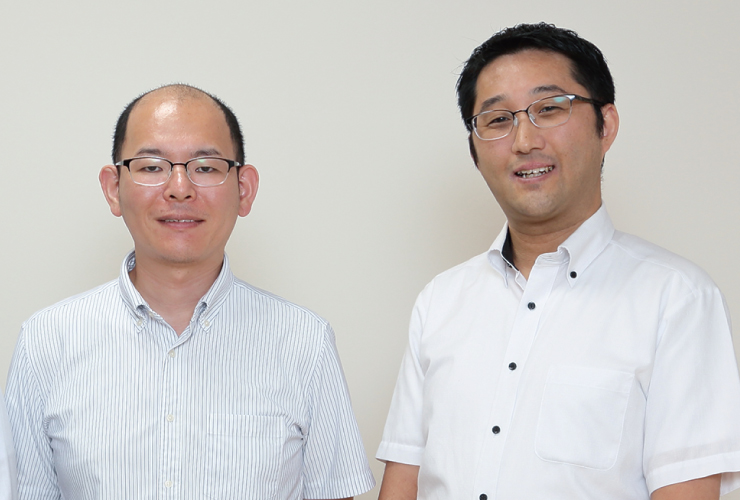（左）教務部部長 田中 赳裕 先生　（右）本科推進部部長 市橋 朋之 先生