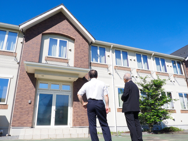 部活動の合宿や宿泊行事に利用される明法学院ハウスは、校内にある宿泊施設で約40名が宿泊することができる