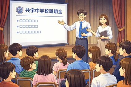 四谷大塚模試　当日の説明会