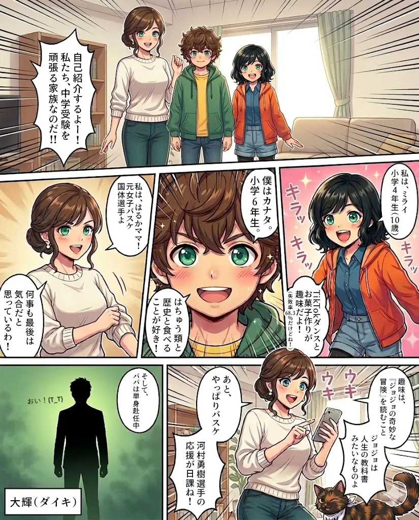 ミライの家族の自己紹介